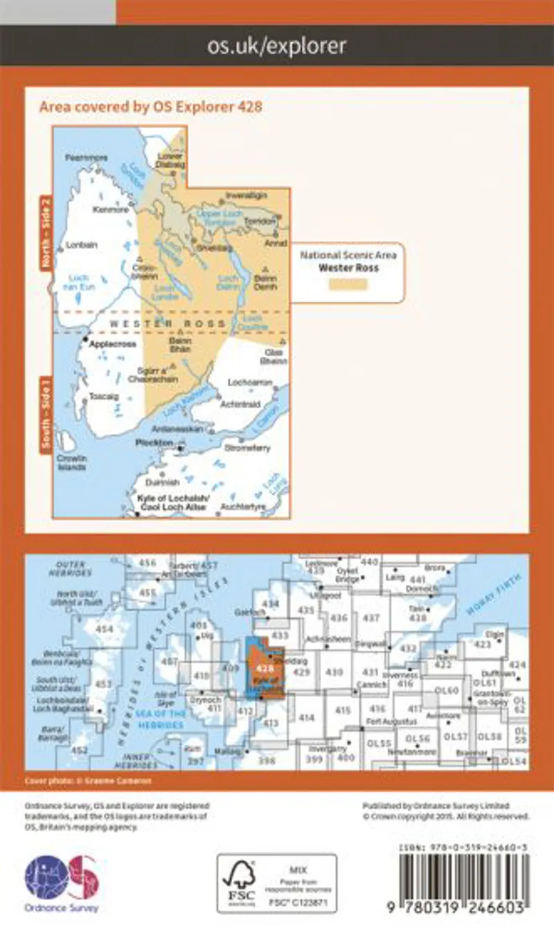 OS Explorer Map 428 - Kyle of Lochalsh Plockton and Applecross-1
